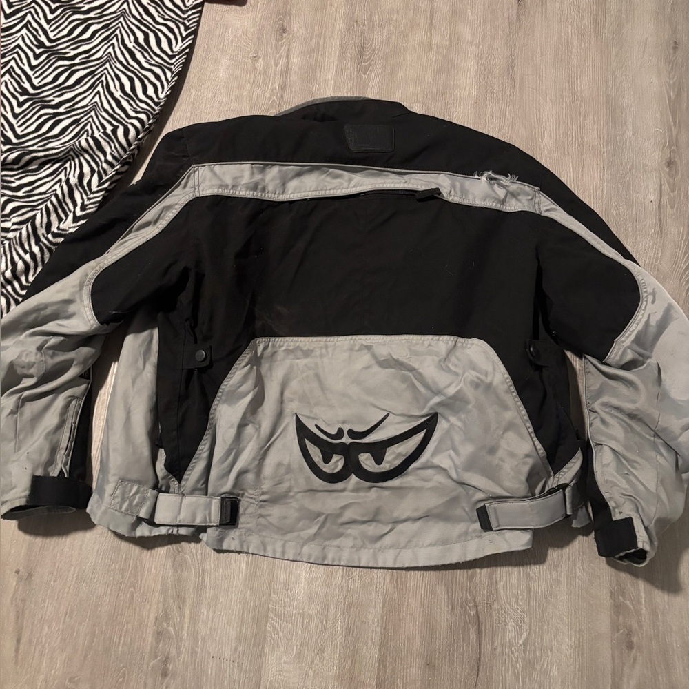Black and Gray Jacket with Logo